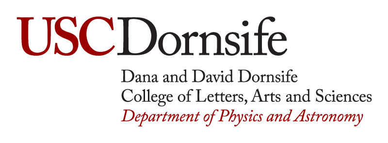 USC Dornsife
      Department of Physics and Astronomy
